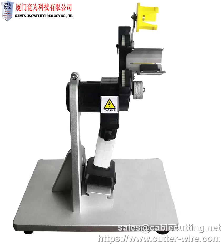 Desktop battery tape wrapping machine