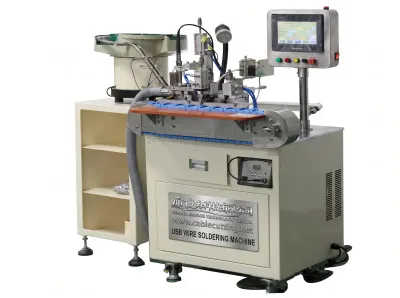 Automatic USB Wire Soldering Machine 800-1200pcs/h WPM-121-MC - USB Cable Soldering Machine