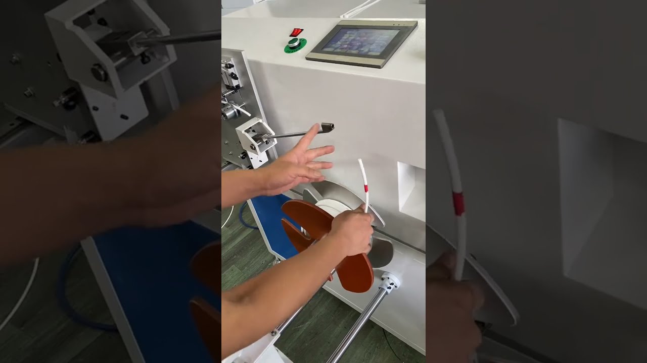 Water Purifier Tube Automatic Meter Counting, Sorting, Cutting, Winding & Tying Machine 1mm 15mm