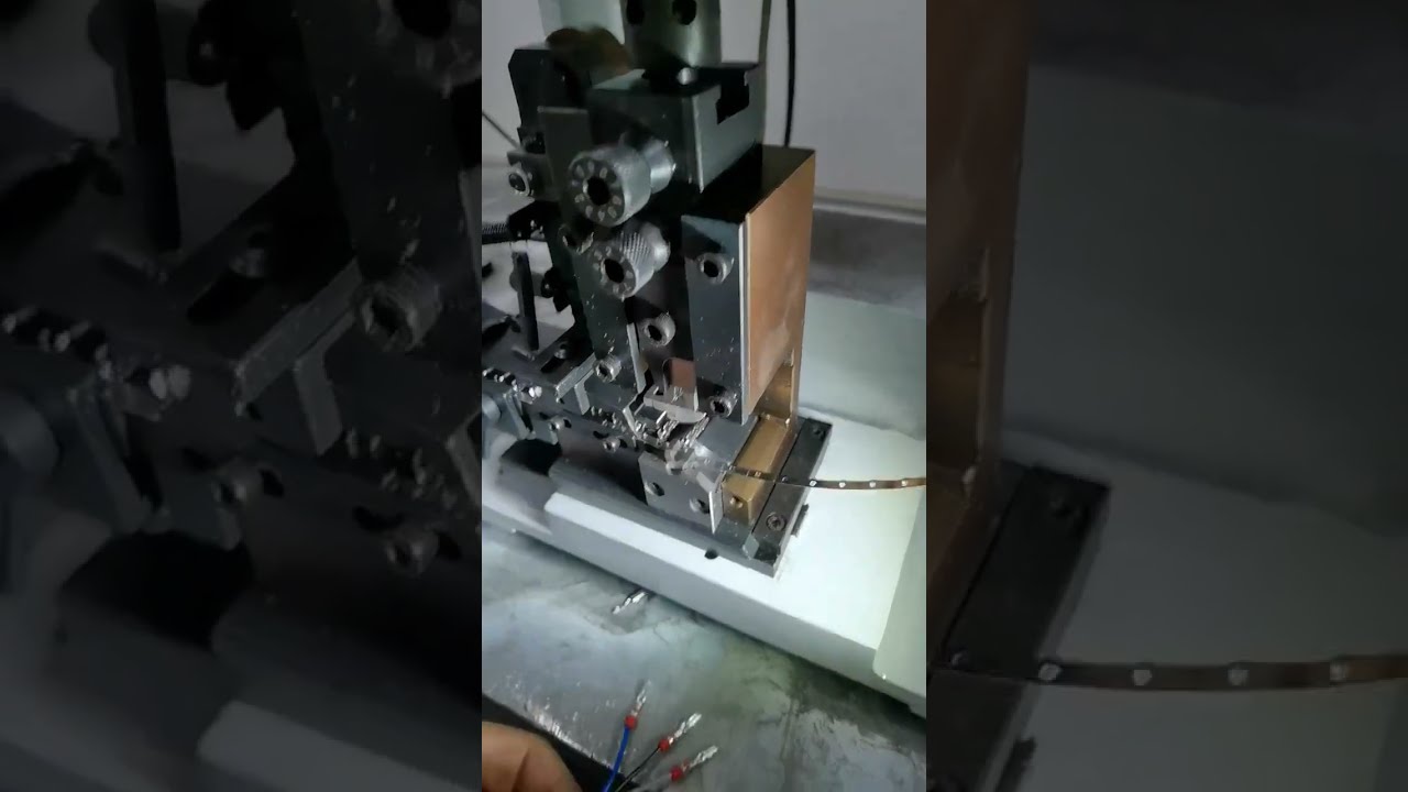Waterproof Plug Insertion and Terminal Crimping Working Real Shot Video Equipment #factory #machine