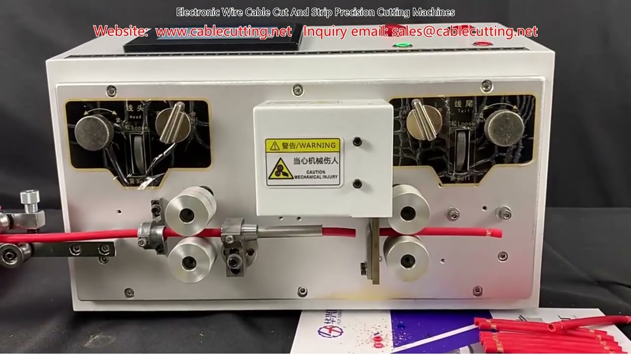 Electronic Wire Cable Cut And Strip Precision Cutting Machines